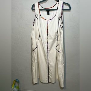 Plus size white dress.